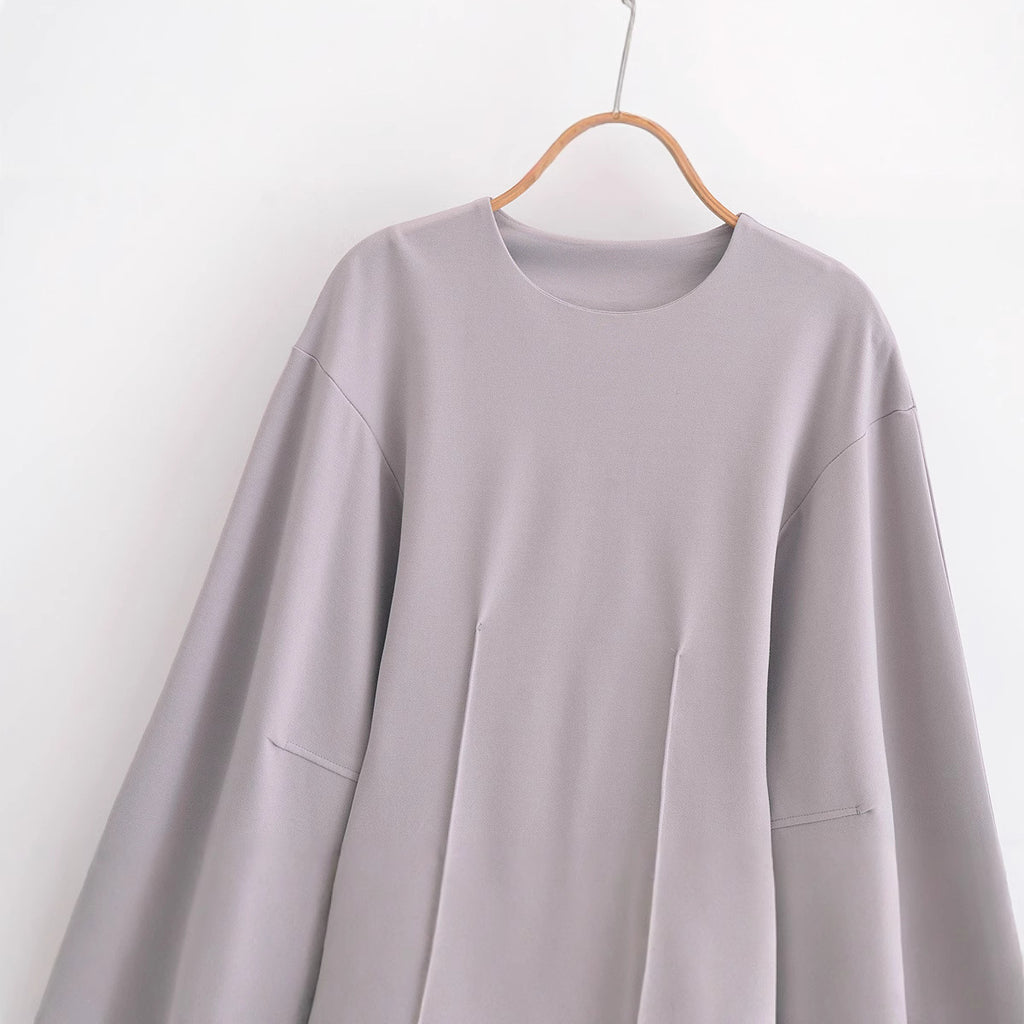 European And American Style Double-sided Cloth Round Neck Top Casual Pants