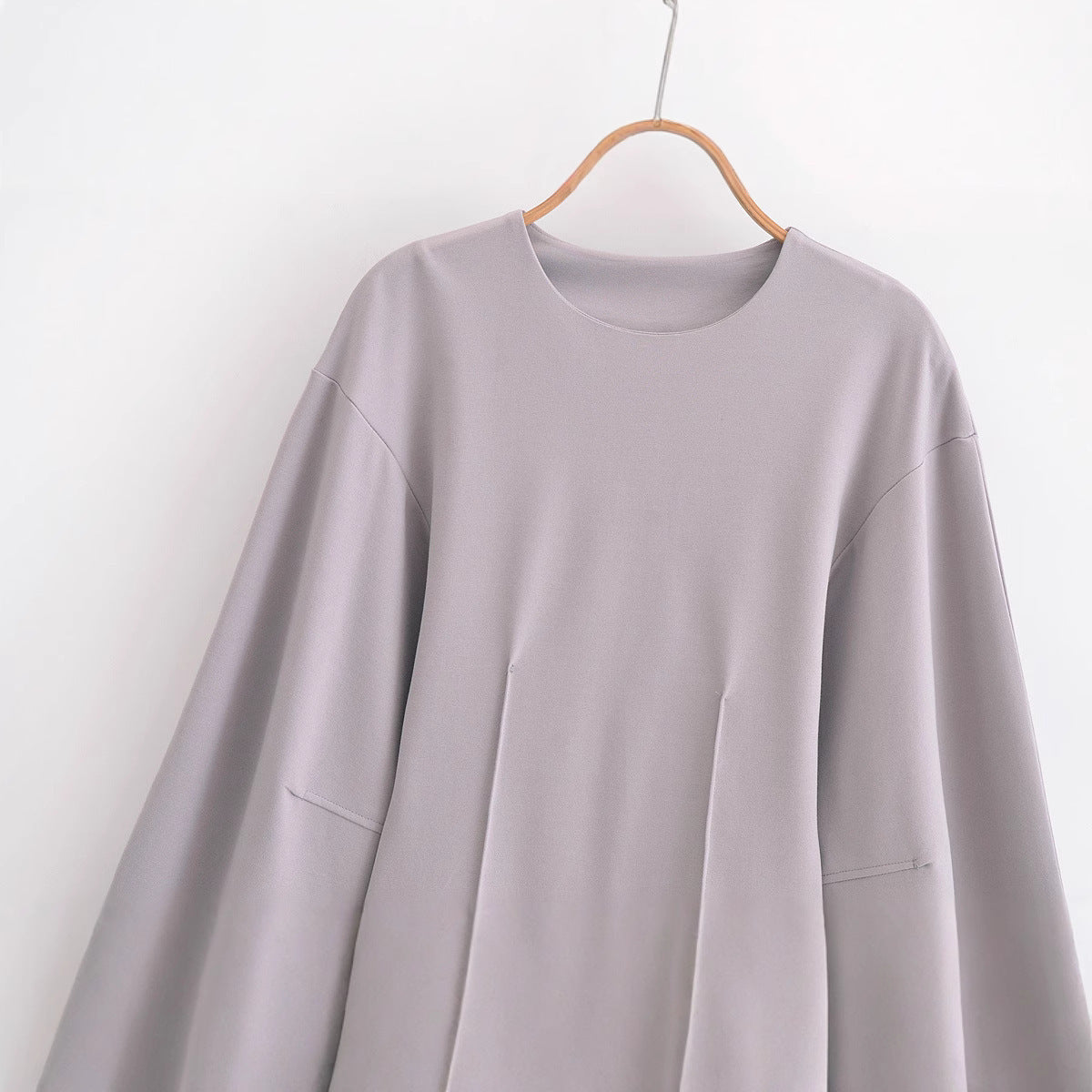 European And American Style Double-sided Cloth Round Neck Top Casual Pants