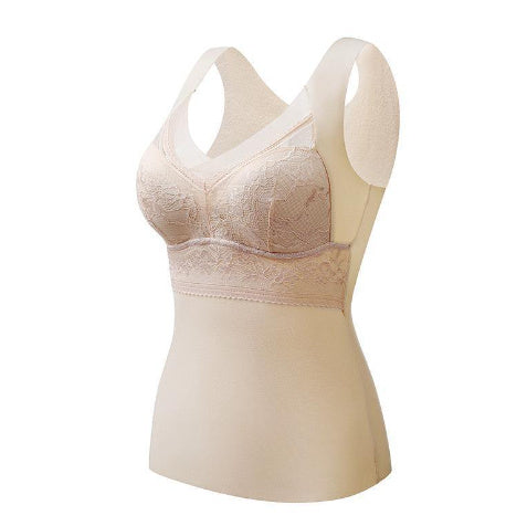 Double-sided Sanded Bra With Chest Pads For Slim Fit And Heating
