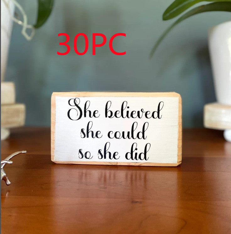 English Letters Desktop Ornaments