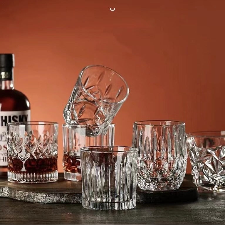 Whiskey Pure Drink Internet Celebrity Beer Brandy Glass Household High-end Classical Foreign Wine Bar Cup