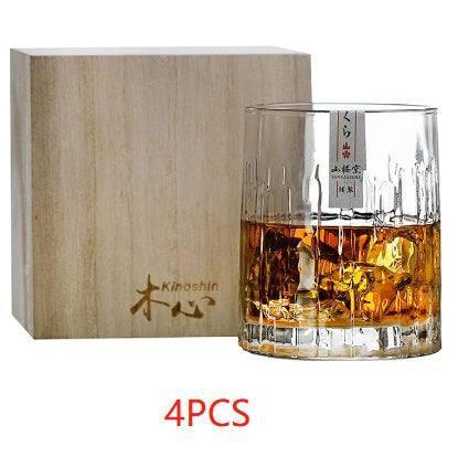 Mu Xin Cup Whiskey Cup Liquor Cup Japanese Glass Water Cup Simple Ins Style