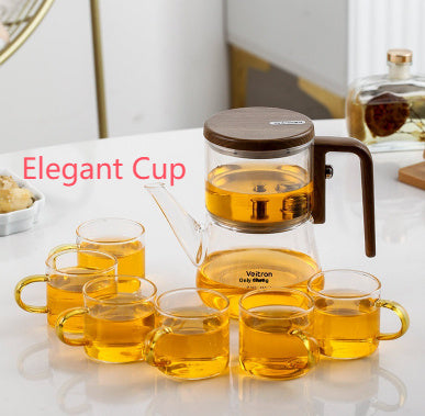 Household Thickened Borosilicate Magnetic Glass Type Elegant Cup
