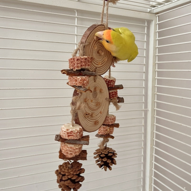 Bird Toys Tear And Relax Pineapple Decorative Pendant