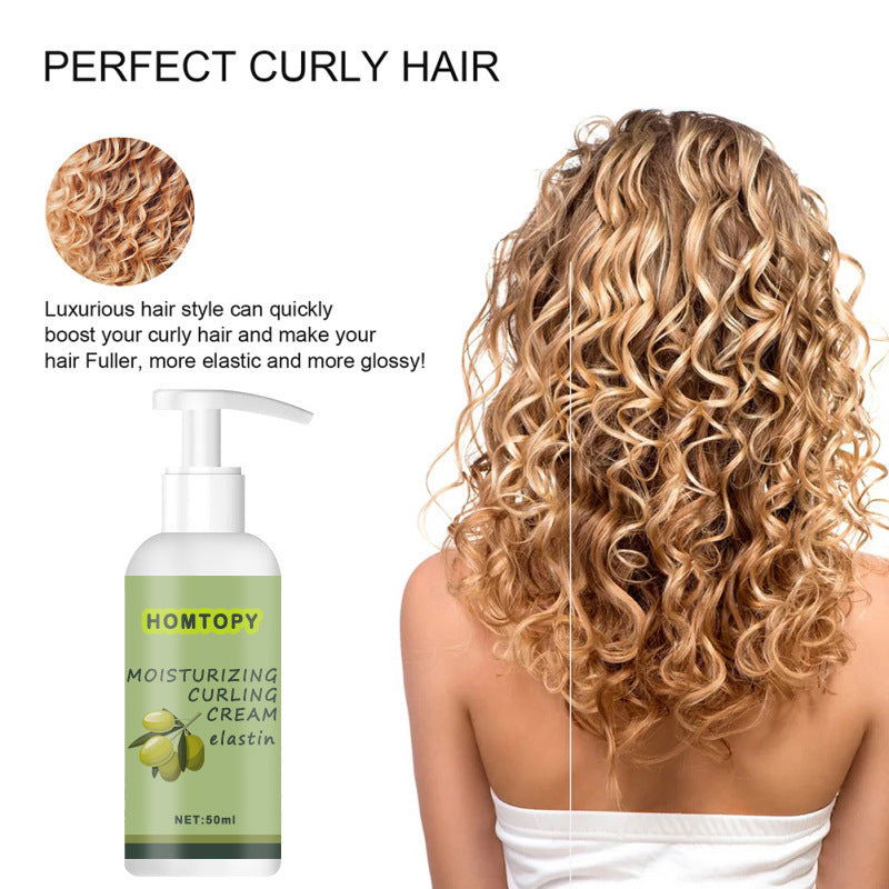 HOMTOPY Elastin Improve Frizzy Hair Natural Smart Curl