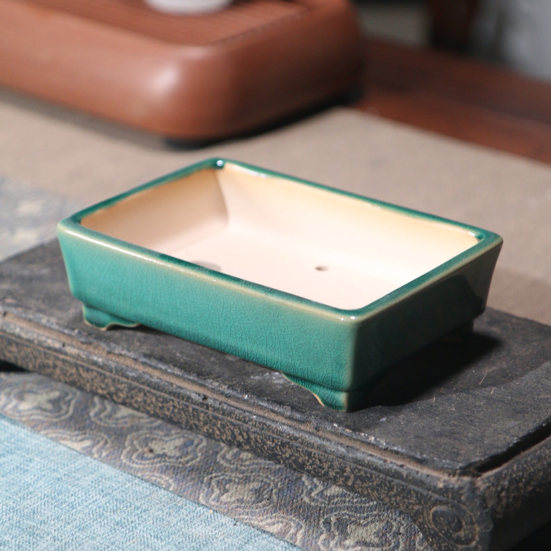 Purple Sand Flowerpot Calamus Pot Rectangular