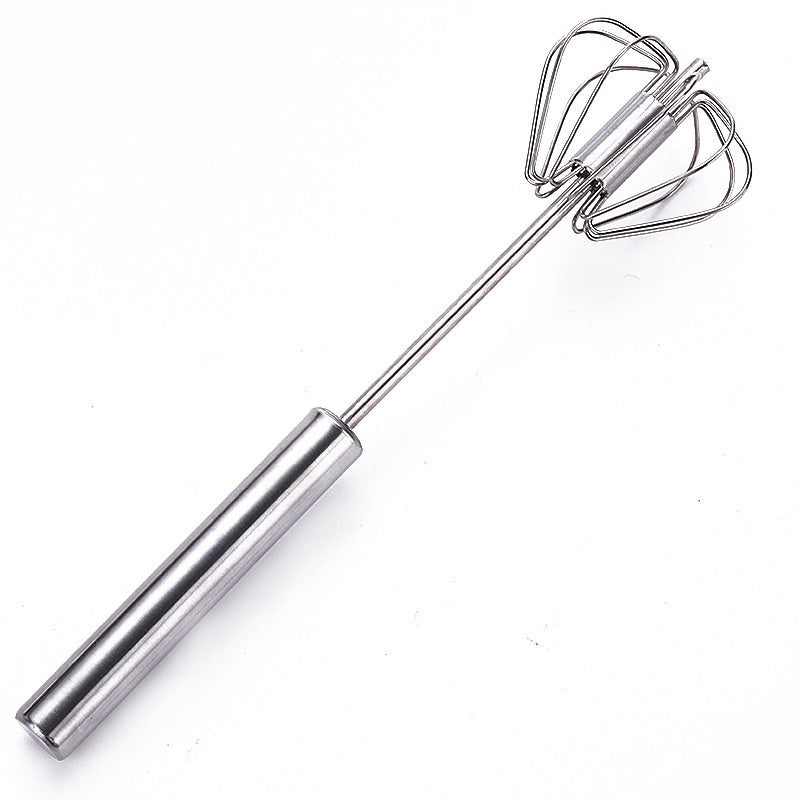 Egg Beater Household Mini Semi-automatic Manual Hand-held Cream Blender Stainless Steel Crack