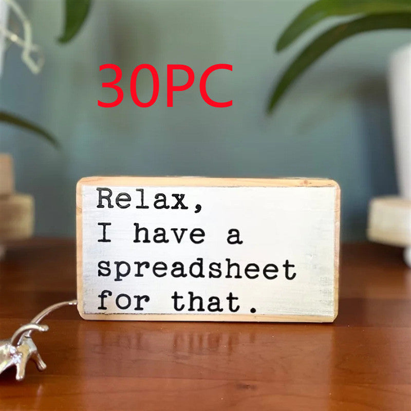 English Letters Desktop Ornaments