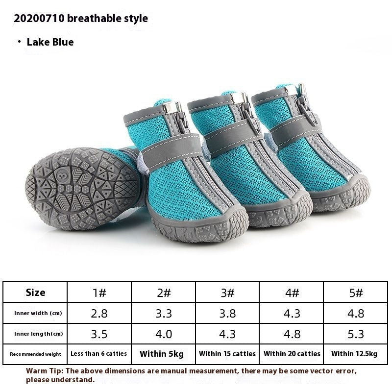 Waterproof, Non-slip, Wear-resistant Breathable Dog Shoes