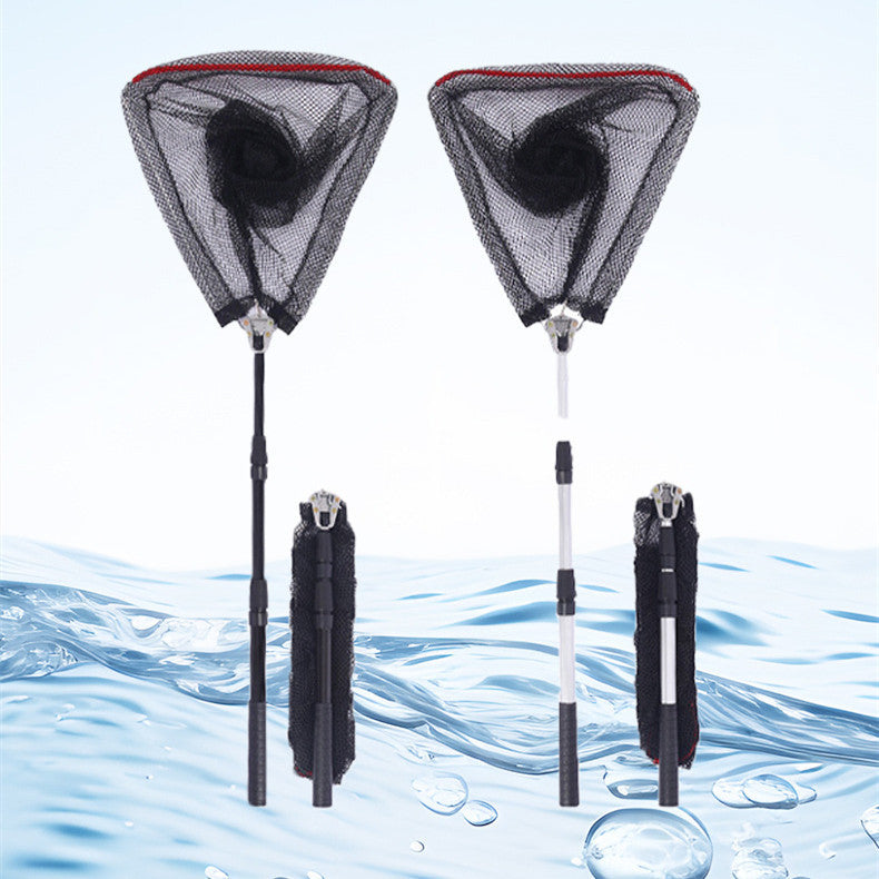 Aluminum Alloy Triangle Dip Net Integrated Portable Folding Retractable
