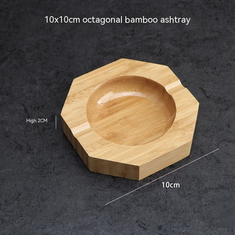 Creative Square Wooden Solid Wood Ashtray