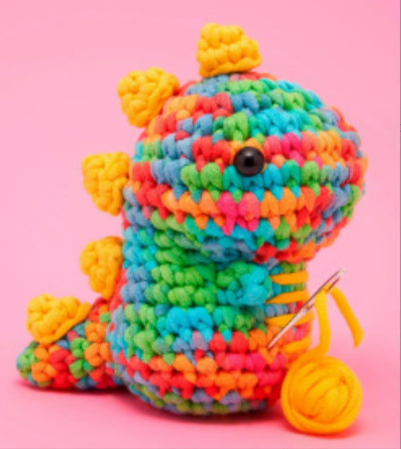 Cute Animal Crochet Dinosaur Penguin Lion Handmade Kit