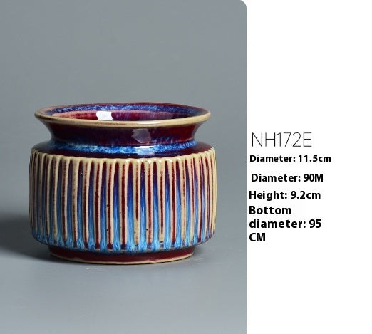 Household Green Plant Creative Jun Kiln Ceramic Flower Pot