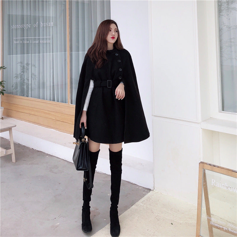 All-match Cloak Woolen Coat Autumn And Winter