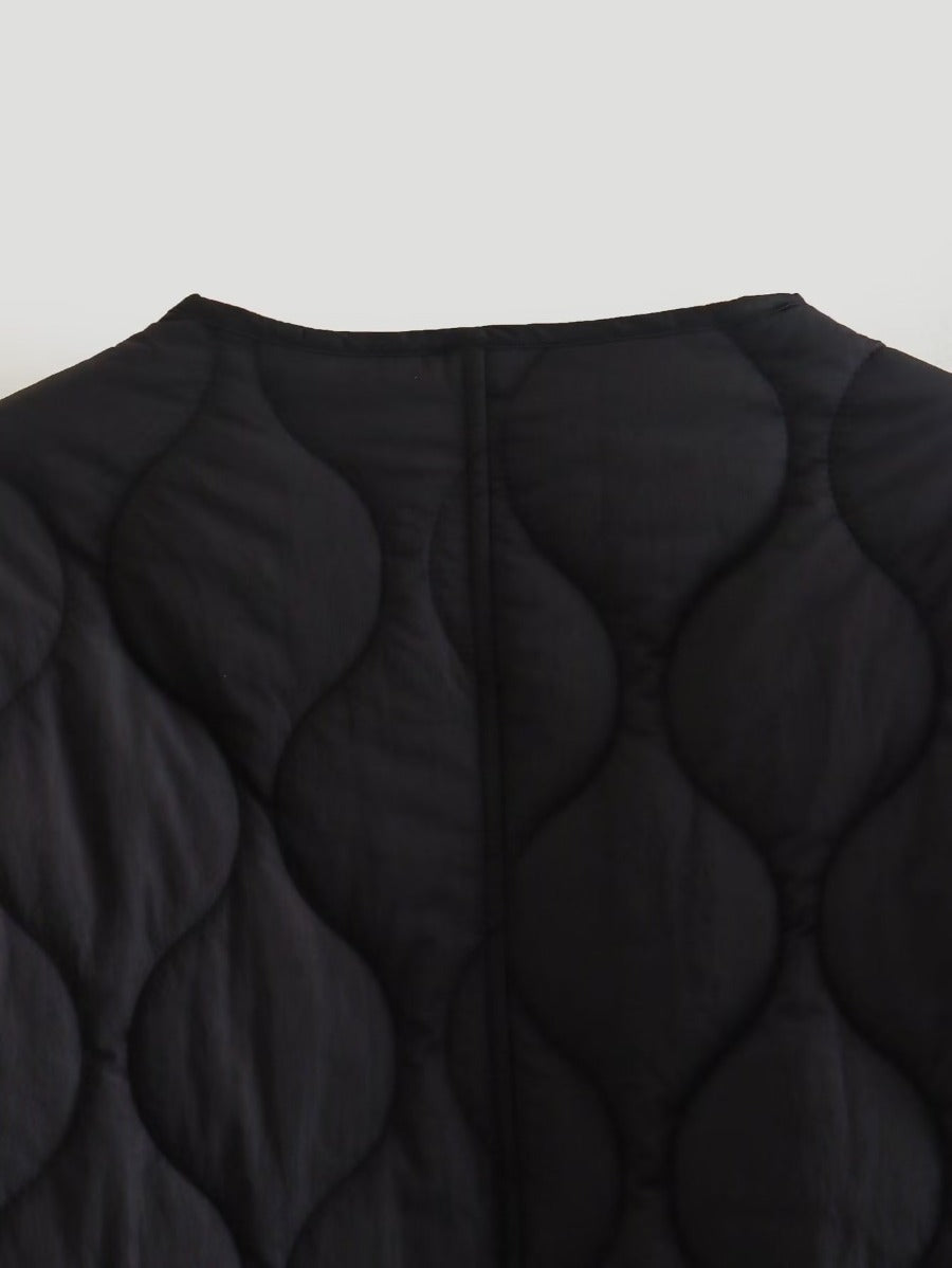 Single-breasted Mid-length Loose Cotton Coat