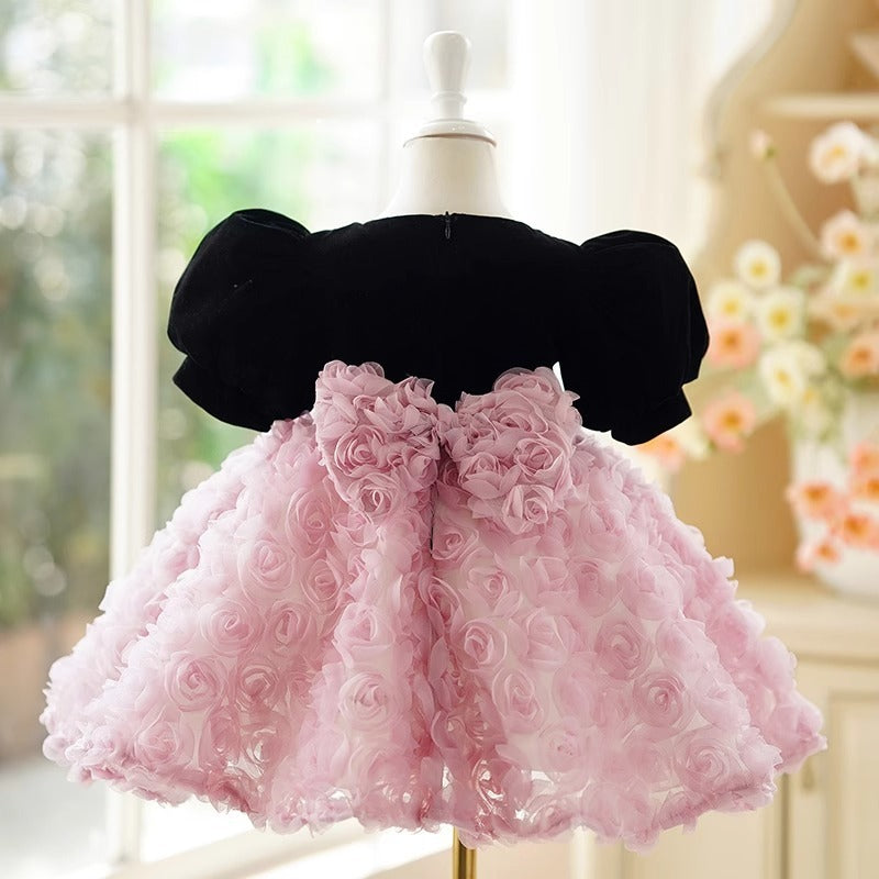 Girls French Sweet Umbrella Princess Dress Girls