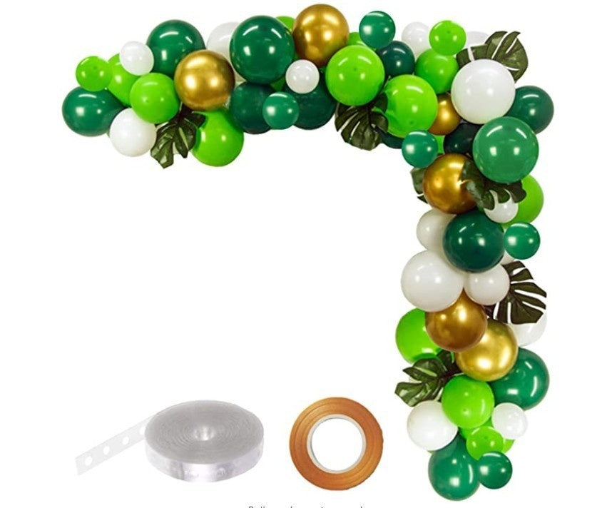 Animal Head Birthday Party Balloon Jungle Set Monstera Theme