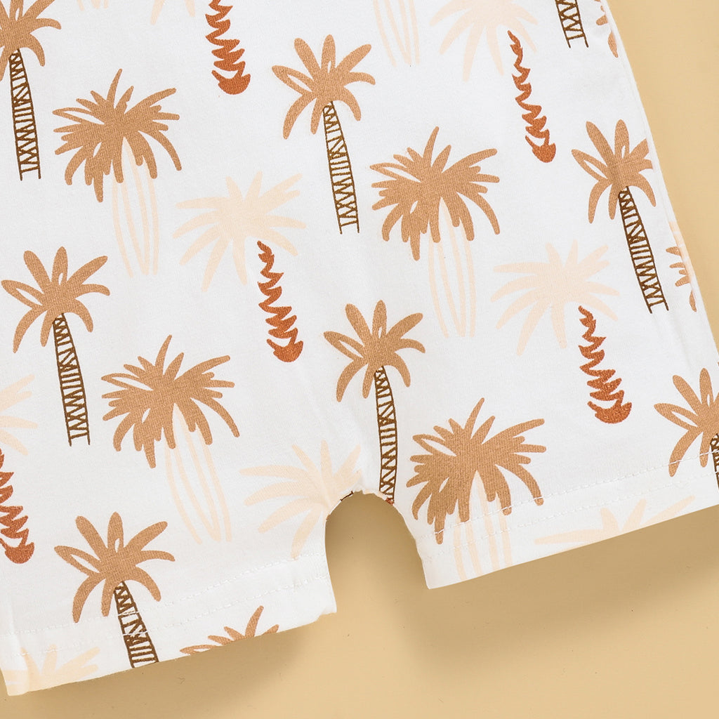 Children Straps Cropped Printed Fashion Suspender Pants