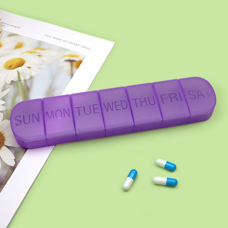 7-cell Mini Plastic Packaging Small Medicine Box