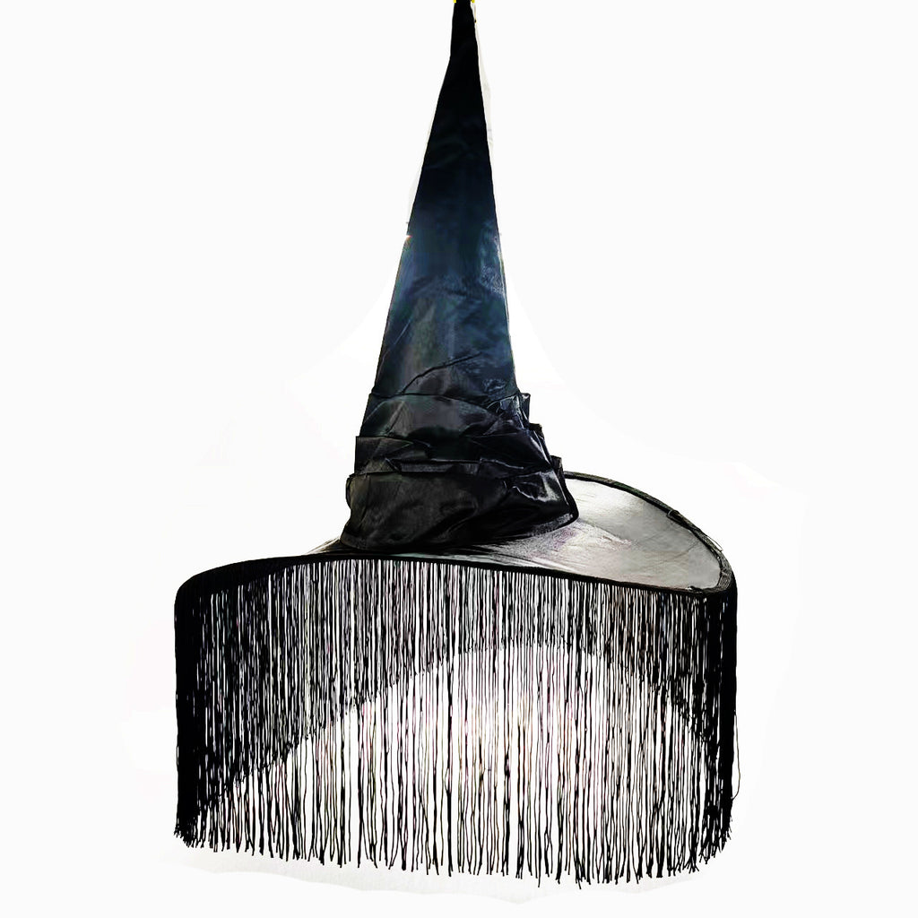 Halloween Costume Witch Spider Pendant Witch Hat Black Cloak Nose Eyes Suit