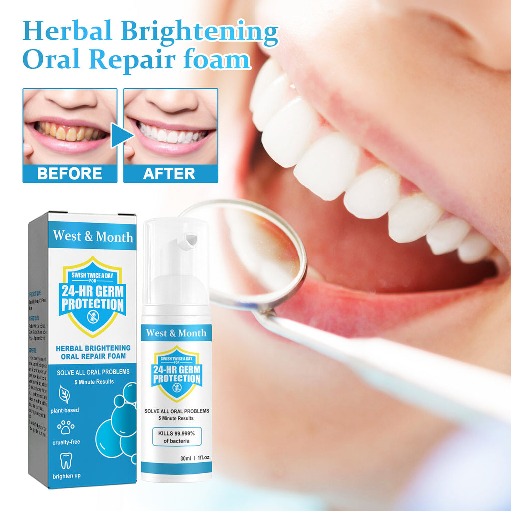 Herbal Bright White Teeth Mousse Toothpaste