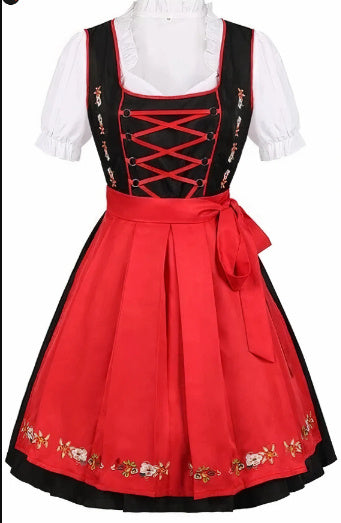 Fashion Short Sleeve Lace Up Dress