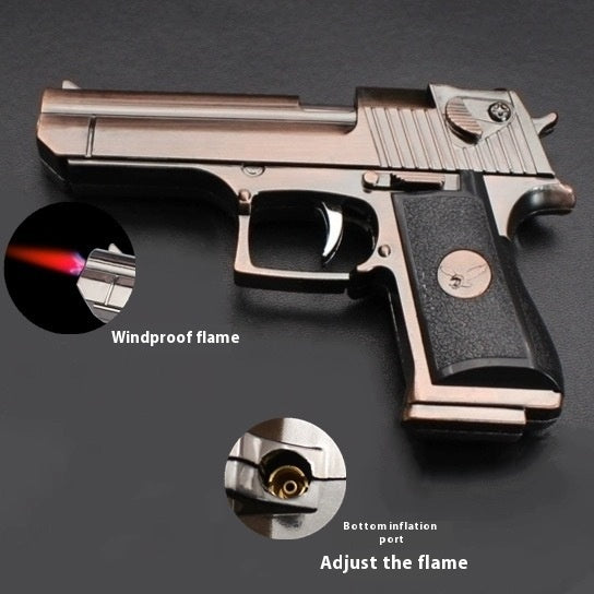 Creative Funny Model Guns Red Flame Windproof Cigarette Lighter