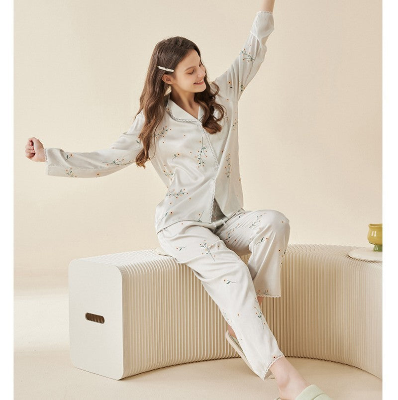 Ice Silk Pajamas Women's Suit