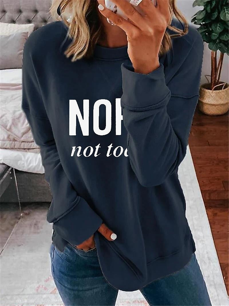 3D Printed Loose Round Neck Fashion Women's Sweater