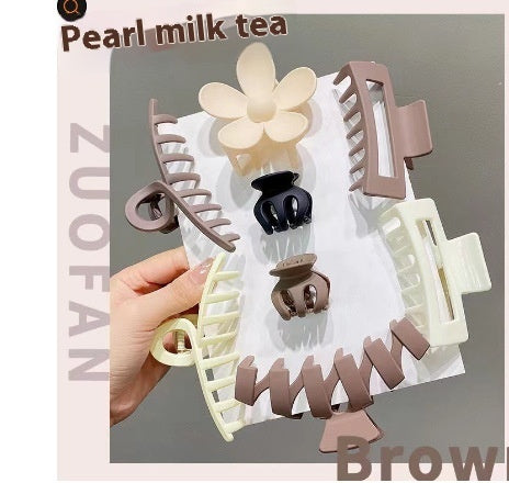 Colorful Suit Grip Large Simplicity Barrettes Suit