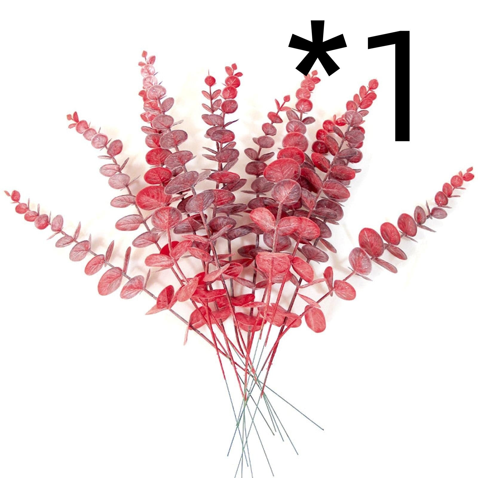 Golden Eucalyptus Eucalyptus Leaves Fake Leaf Stem Autumn Decorative Plant