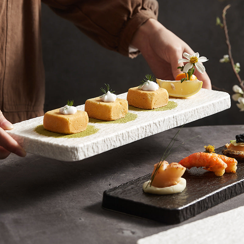 Creative Rock Pattern Home Sushi Plate