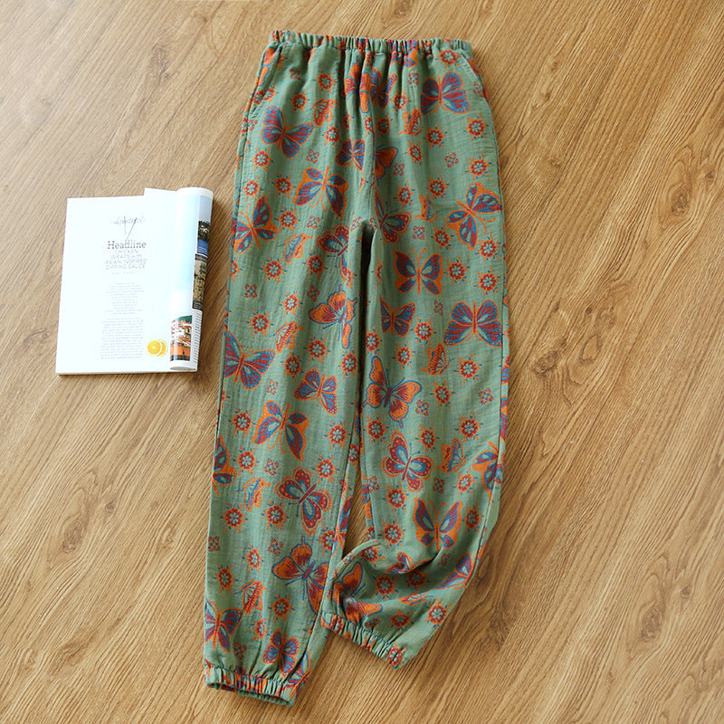 Women's Home Thin Summer Pure Cotton Pajama Pants