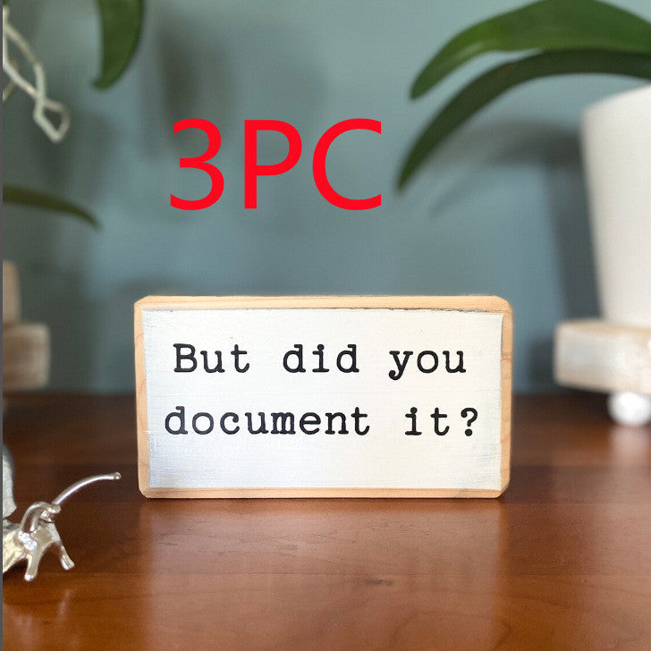 English Letters Desktop Ornaments