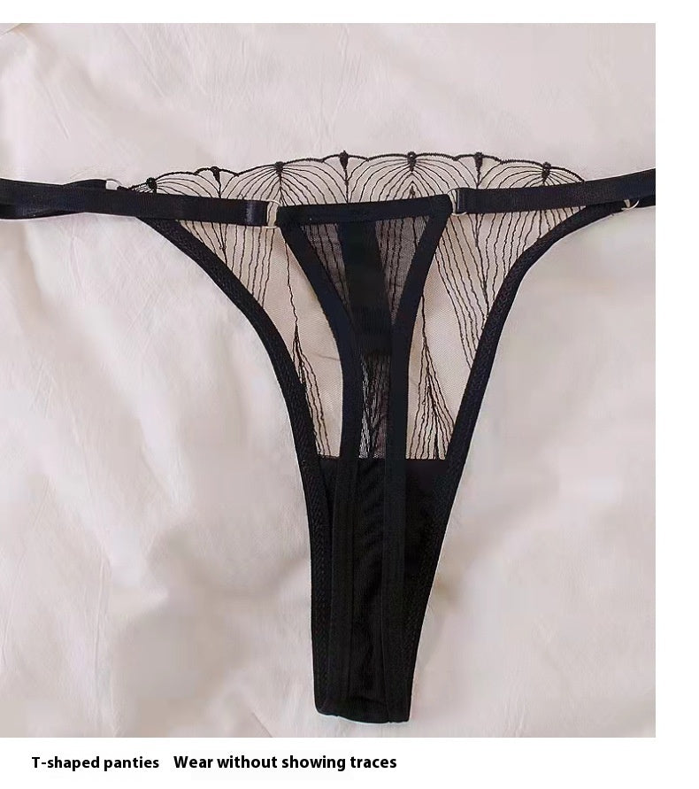 Women's Cross-strap Hollow-out Gathering Bra