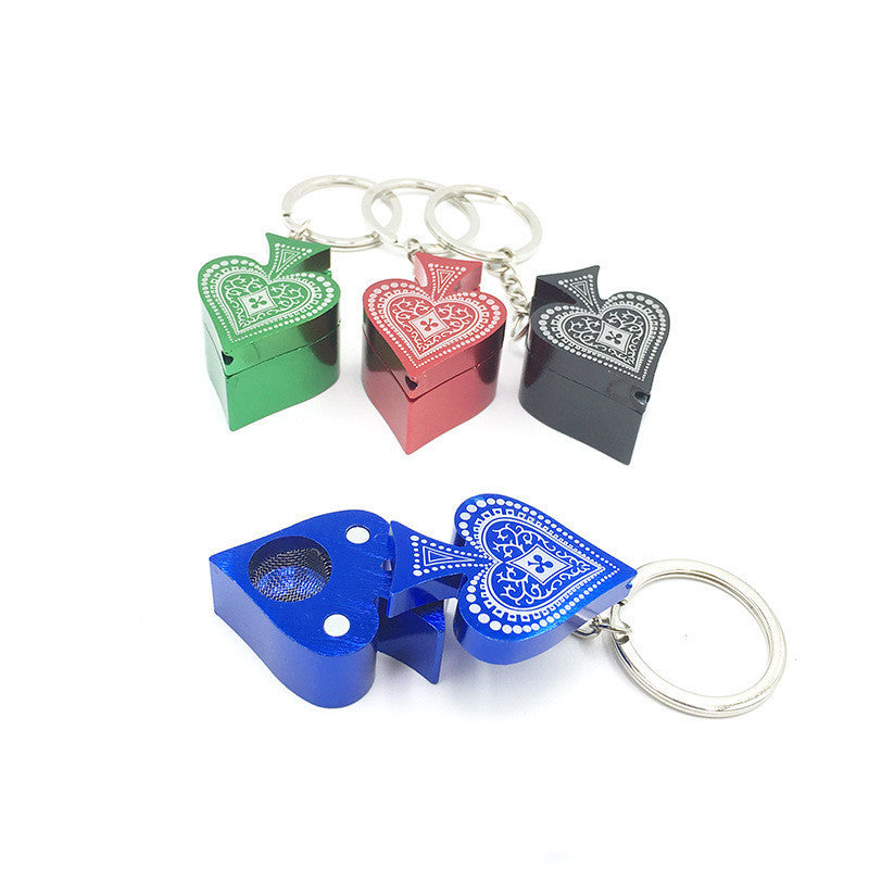 Creative Peach Heart Small Smoking Pipe Aluminum Alloy Ornaments