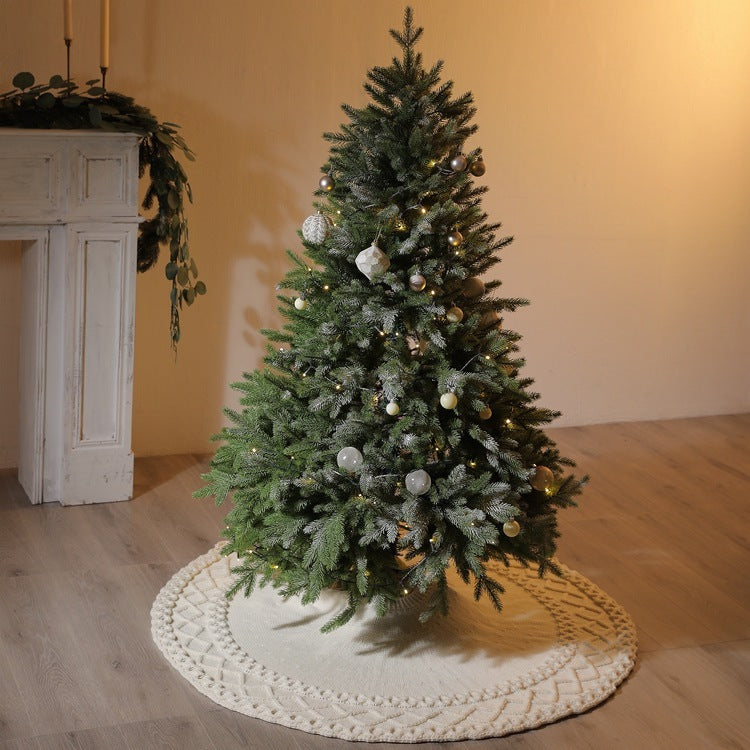 Household Fashionable Knitted Diamond Tree Skirt