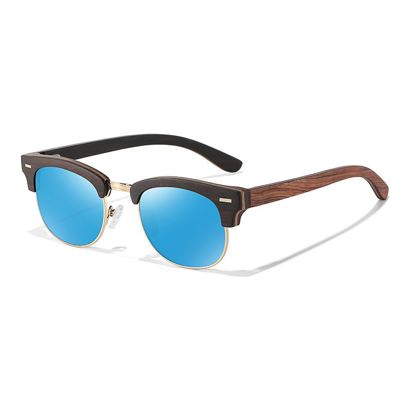 Semi-rimless Fashion Men's And Women's Polarized Sunglasses UV400