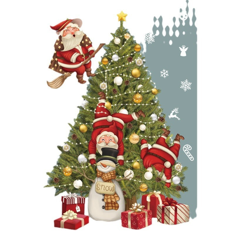 Creative Home Christmas Tree Glass Decorative Stickers