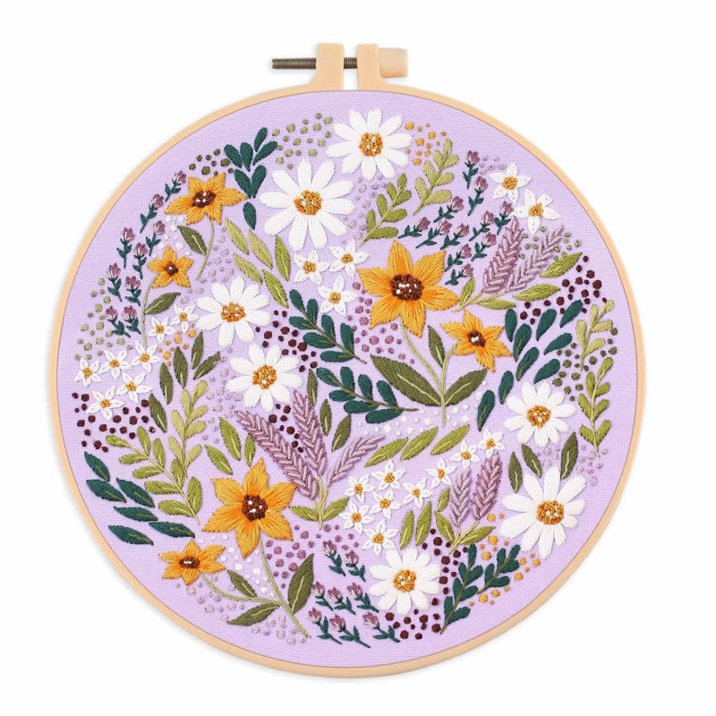 Flower Flower Clumps Embroidery Diy Material Package