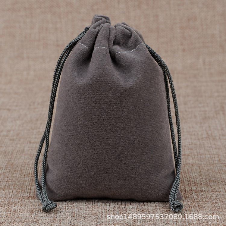 Black Velvet Bundle Pocket Drawstring Jewelry Packaging