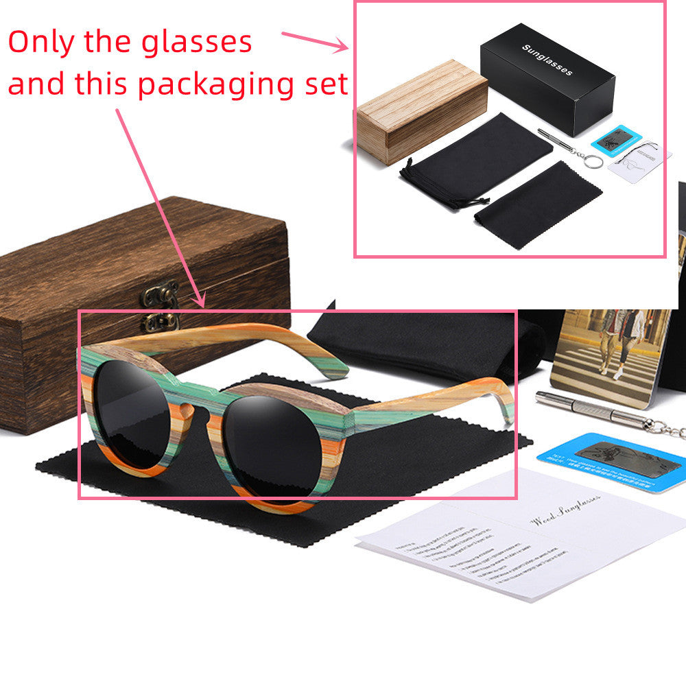 Wooden Polarized Bamboo Sunglasses