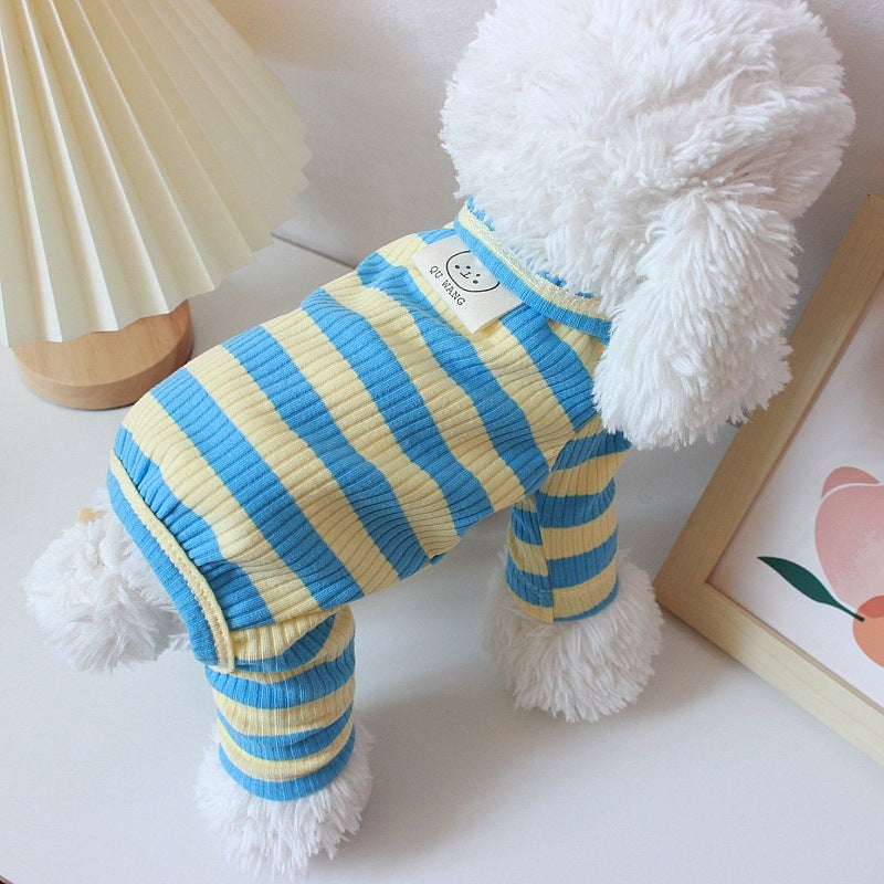 Pet Clothes Spring And Summer Thin Four-leg Home Wear Teddy