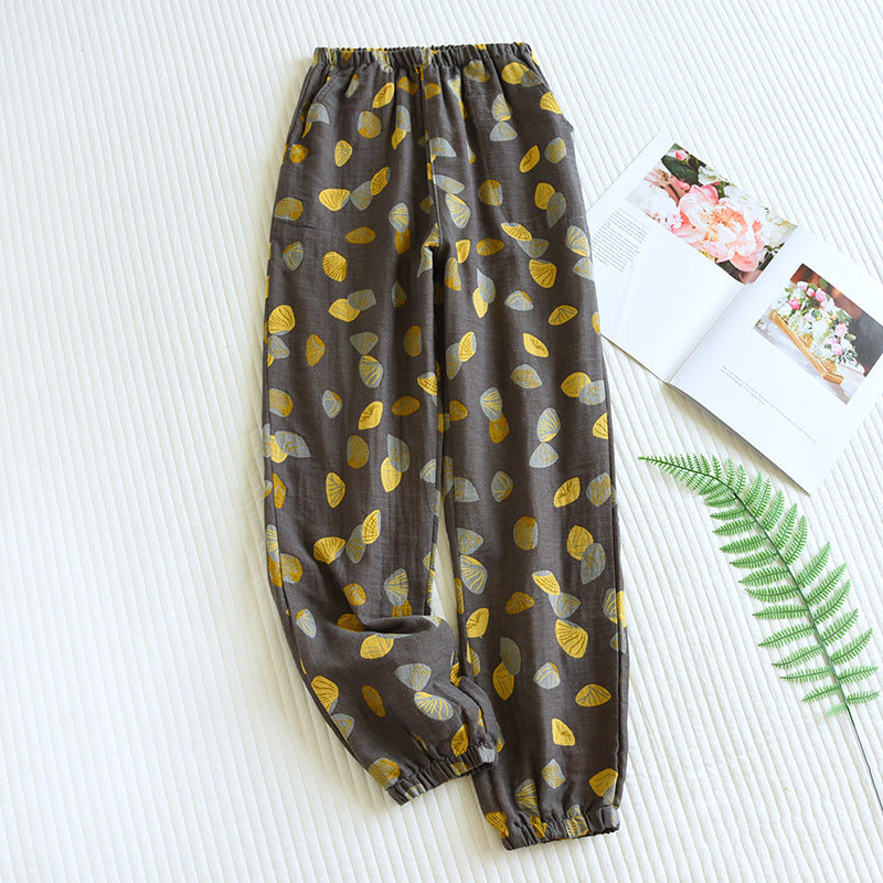 Women's Fashion Cotton Loose Anti-mosquito Home Pants