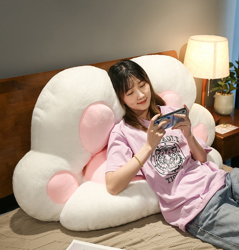 Cute Bear Paw Pillow Bedside Cushion