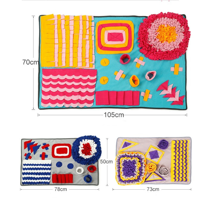 Interactive Puzzle Pet Sniffing Pad Blanket Smelling Traning Toy