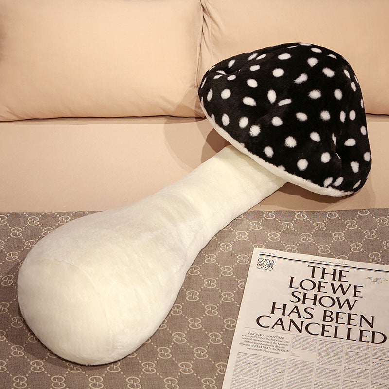 Cute Big Mushroom Shaped Leg Clip Sleeping Long Plush Pillow Living Room Backrest Pillow