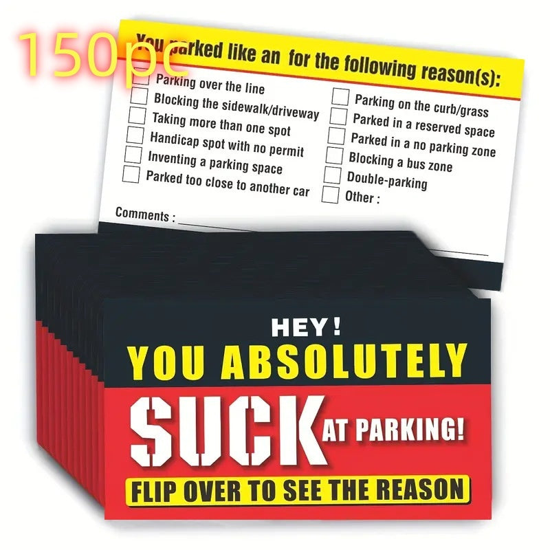 50 Bad Parking Card You Stop There Like An Idiot