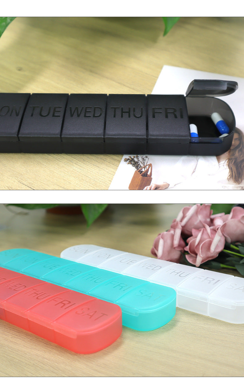 7-cell Mini Plastic Packaging Small Medicine Box