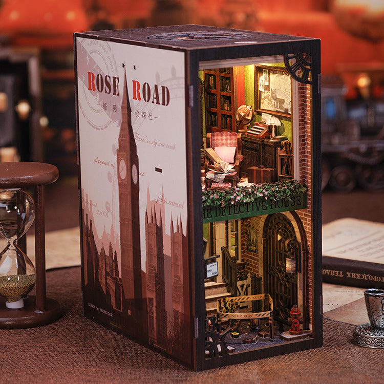 Dongpo Zhiyi Diy Wooden 3d Stereo Hand-assembled Book Stand Model Building Toy